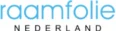 Logo van Raamfolie Nederland in lichtblauwe en grijze letters